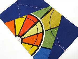 未使用品　幾何学模様織出し名古屋帯